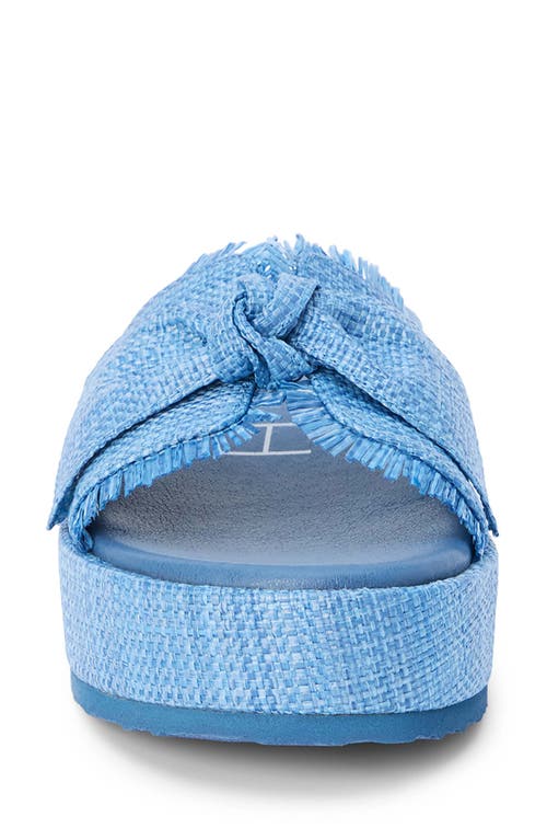 Beach By Matisse Sunda Platform Slide Sandal In Blue
