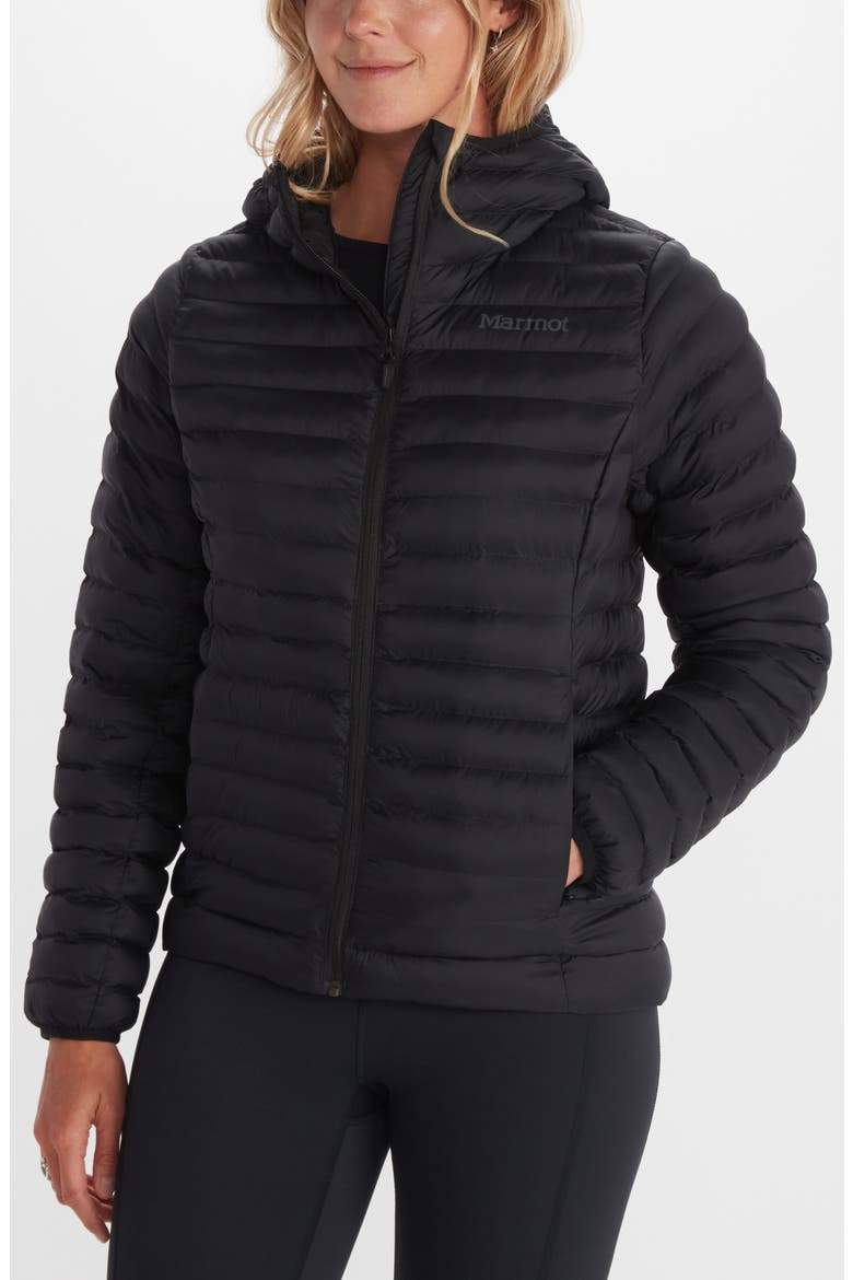 Echo Featherless Hooded Jacket, Main, color, BLACK