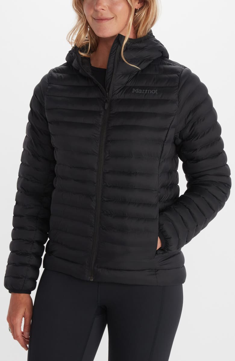 Marmot Echo Featherless Hooded Jacket, Main, color, Black