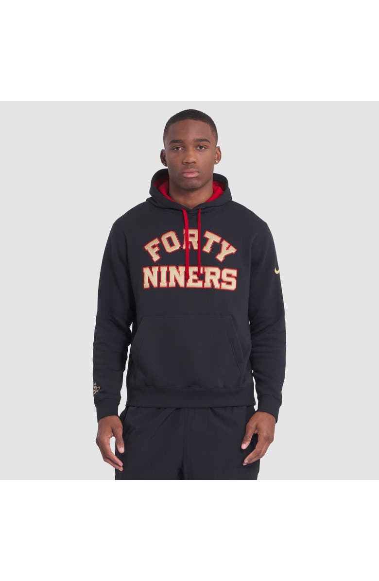 Nike Men's Nike Black San Francisco 49ers 2025 Rivalries Collection Club Hoodie, Main, color, Black