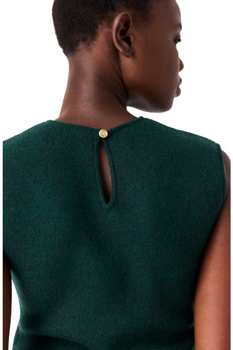 Knit dress with removable sweater, Alternate, color, Bottle green