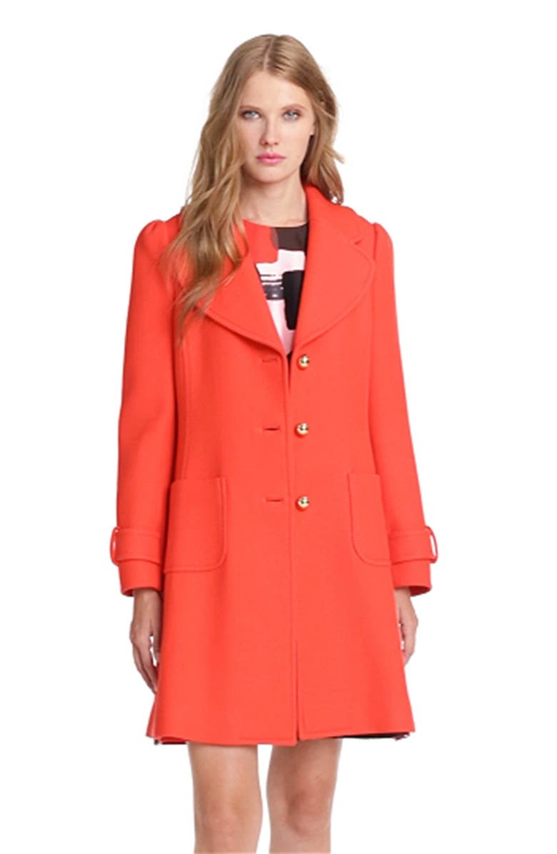 Kate Spade New York 'eryn' wool coat, Alternate, color, 