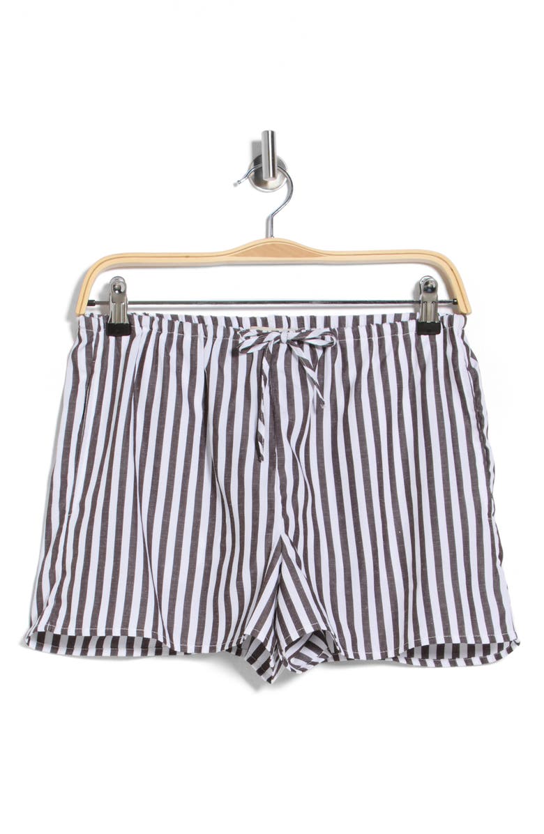 Onia Drawstring Cover-Up Shorts, Alternate, color, Dark Chocola