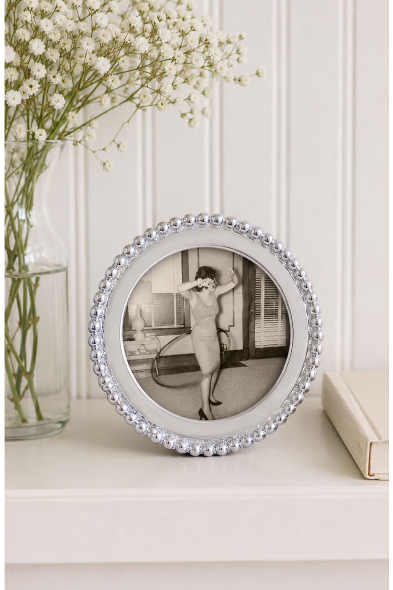 Bead Round Picture Frame, Alternate, color, NO COLOR