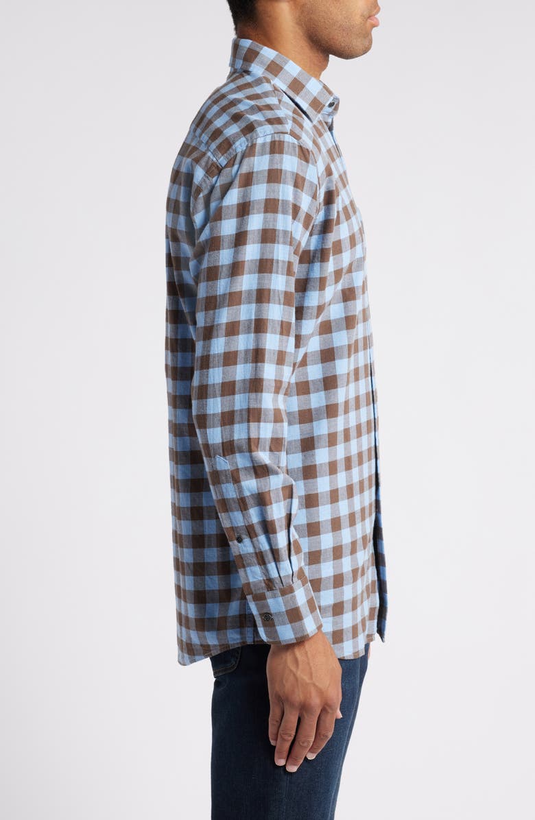 Peter Millar Delta Plaid Button-Up Shirt, Alternate, color, 