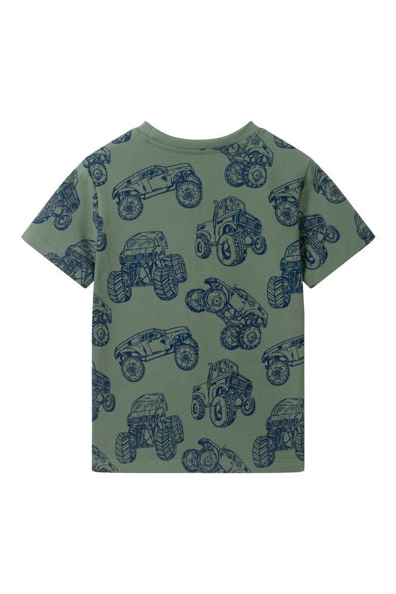 Kids' Truck T-Shirt & Pants Set, Alternate, color, GREEN