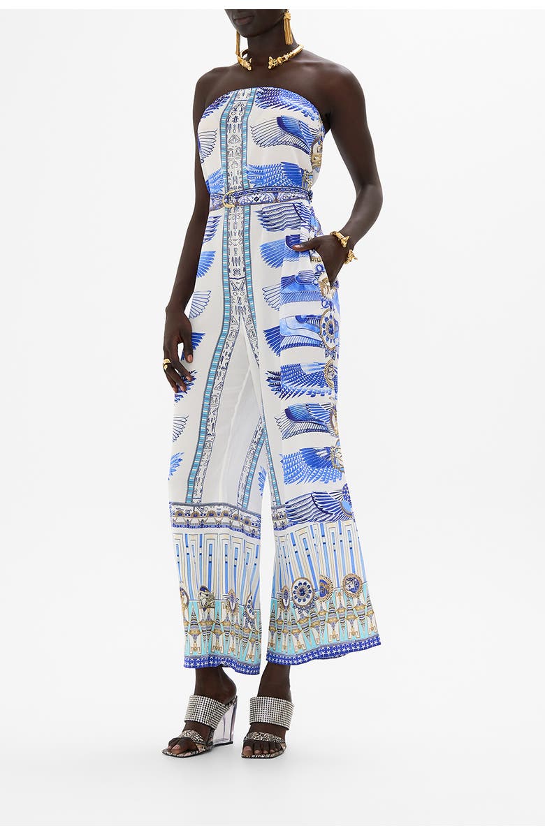 Camilla STRAPLESS JUMPSUIT WITH D RING BELT DANCING WITH DAYLIGHT, Alternate, color, Dancing With Daylight