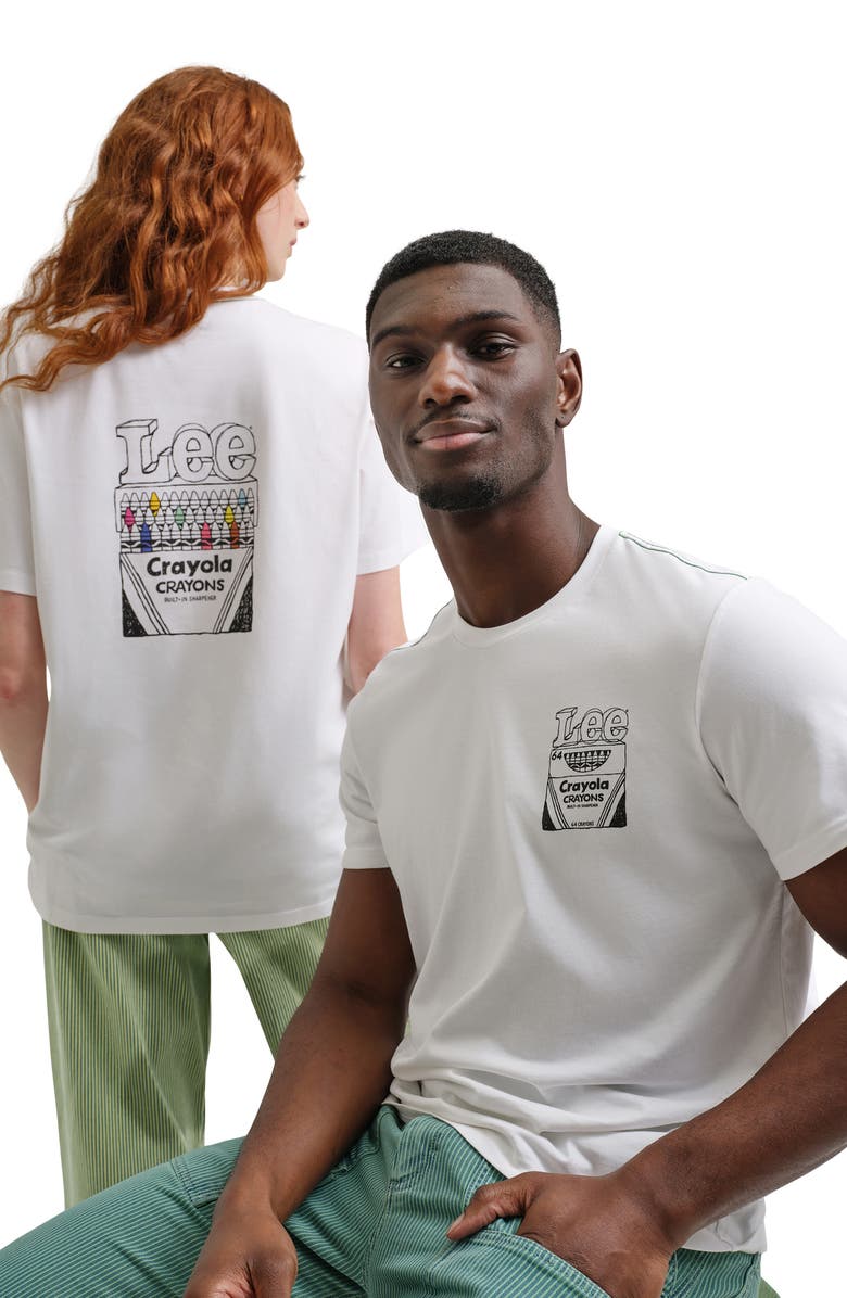 Lee x Crayola Box Graphic T-Shirt, Alternate, color, Bright White