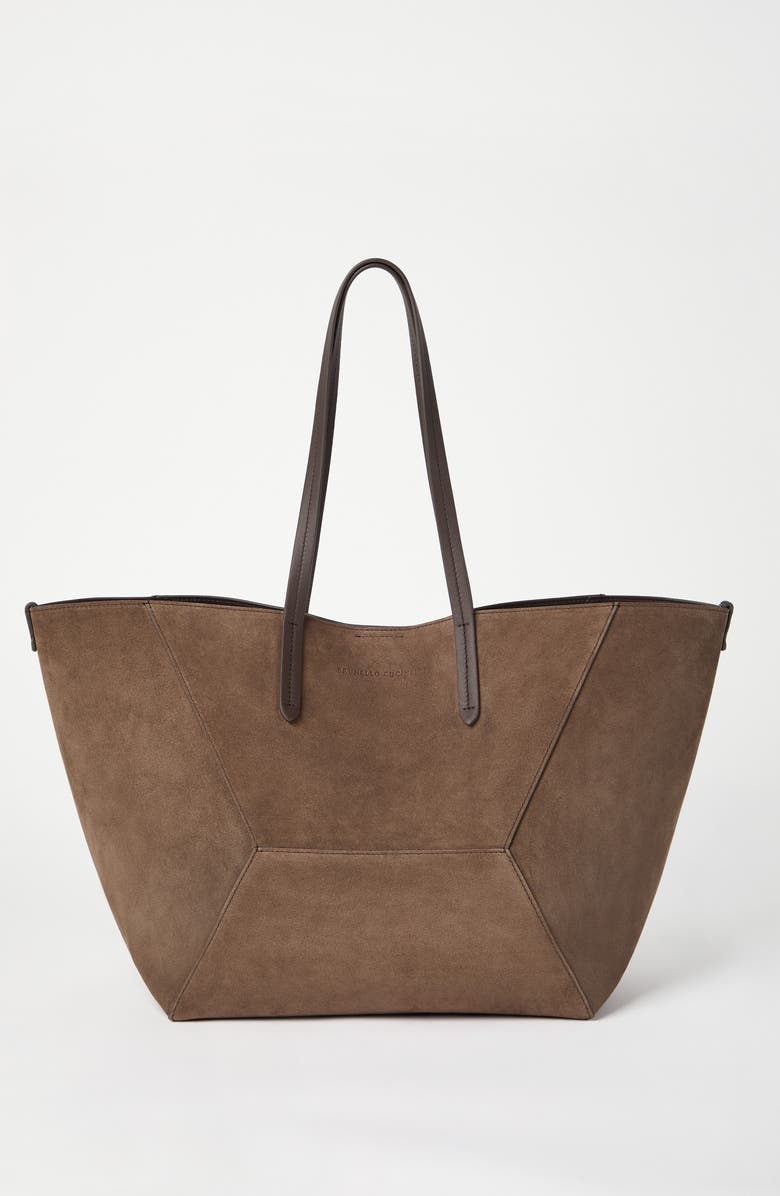 Brunello Cucinelli Suede BC Duo bag, Alternate, color,