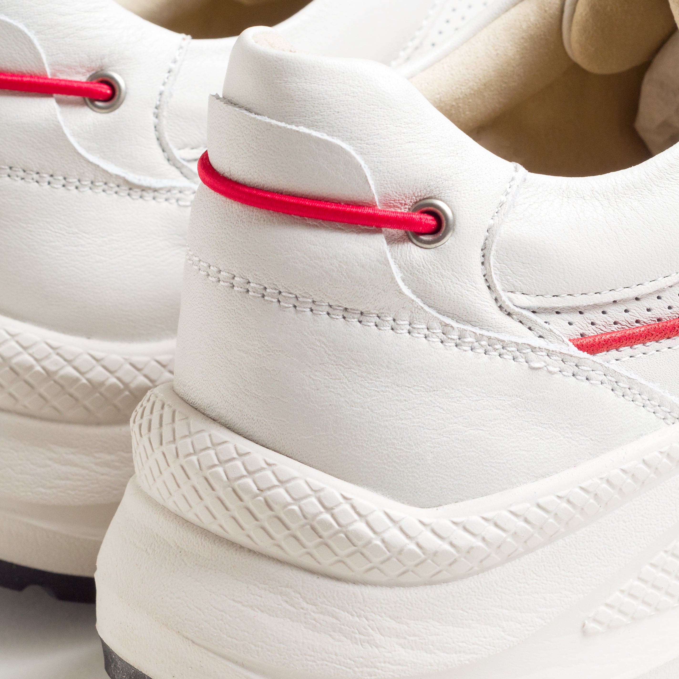 The Primeira Perforated Leather Runner Sneaker Unisex, Alternate, color, Blaze White