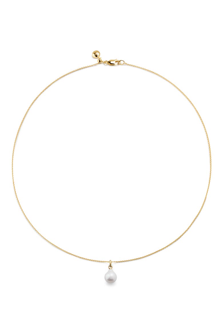 Nura Pearl Pendant Necklace, Main, color, 18K GOLD VERMEIL / PEARL