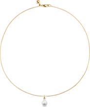 Monica Vinader Nura Pearl Pendant Necklace