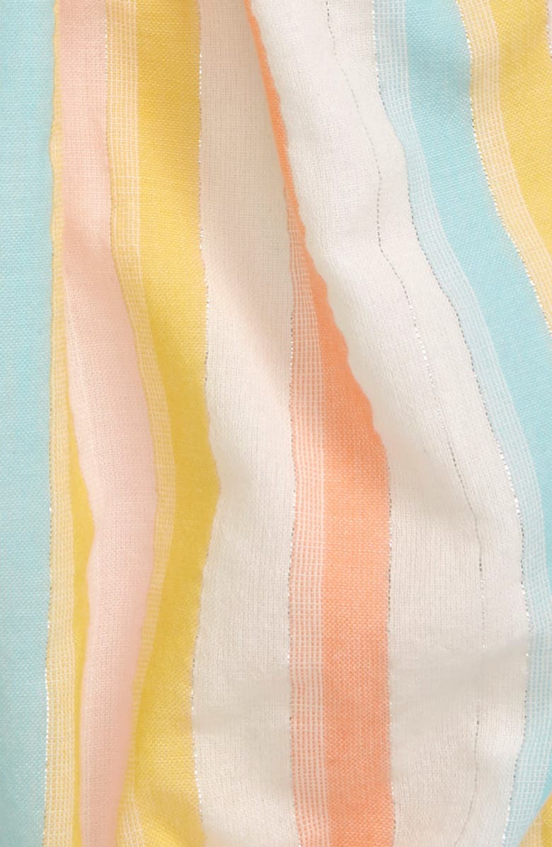 Tucker + Tate Ruffle Stripe Romper, Alternate, color, 