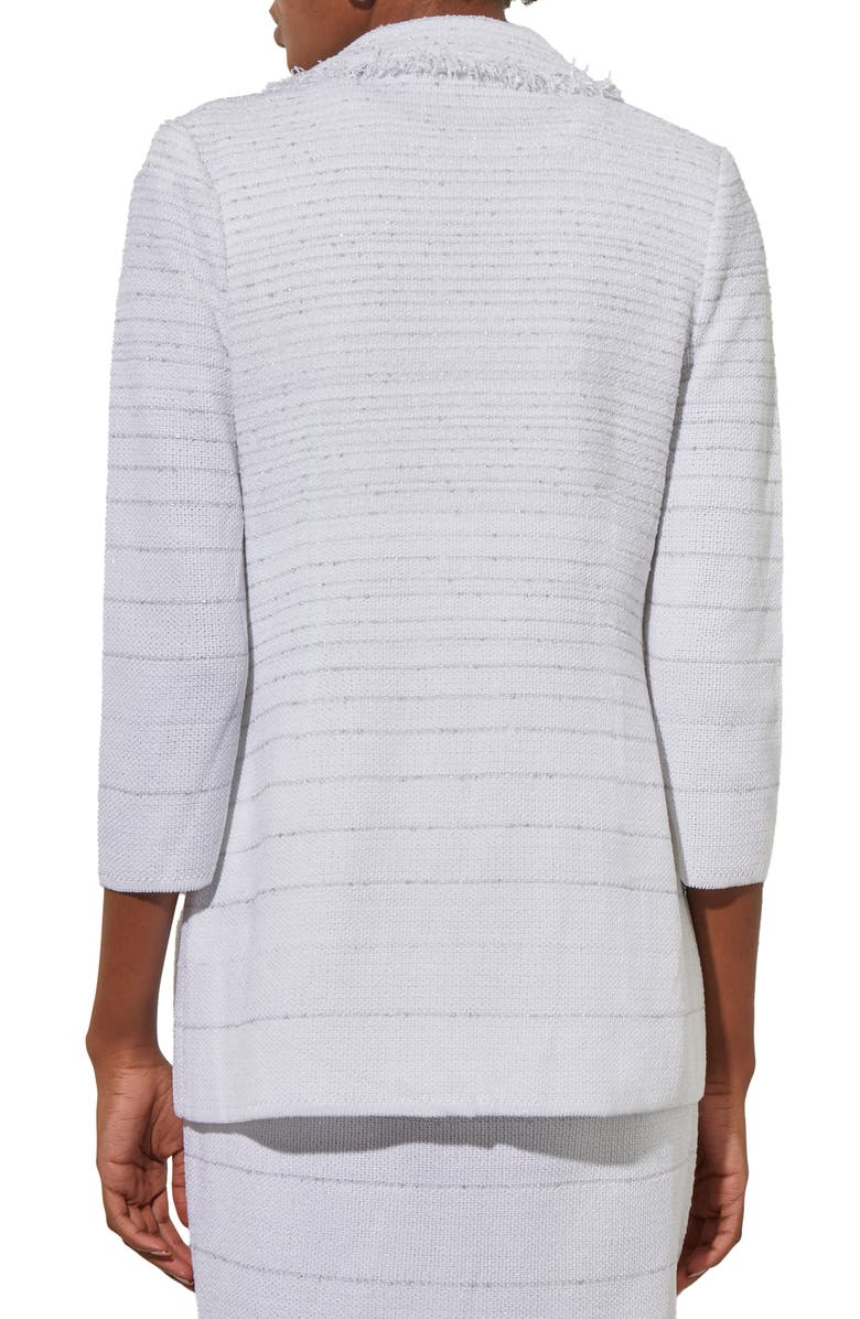 Ming Wang Metallic Tweed Jacket, Alternate, color, 