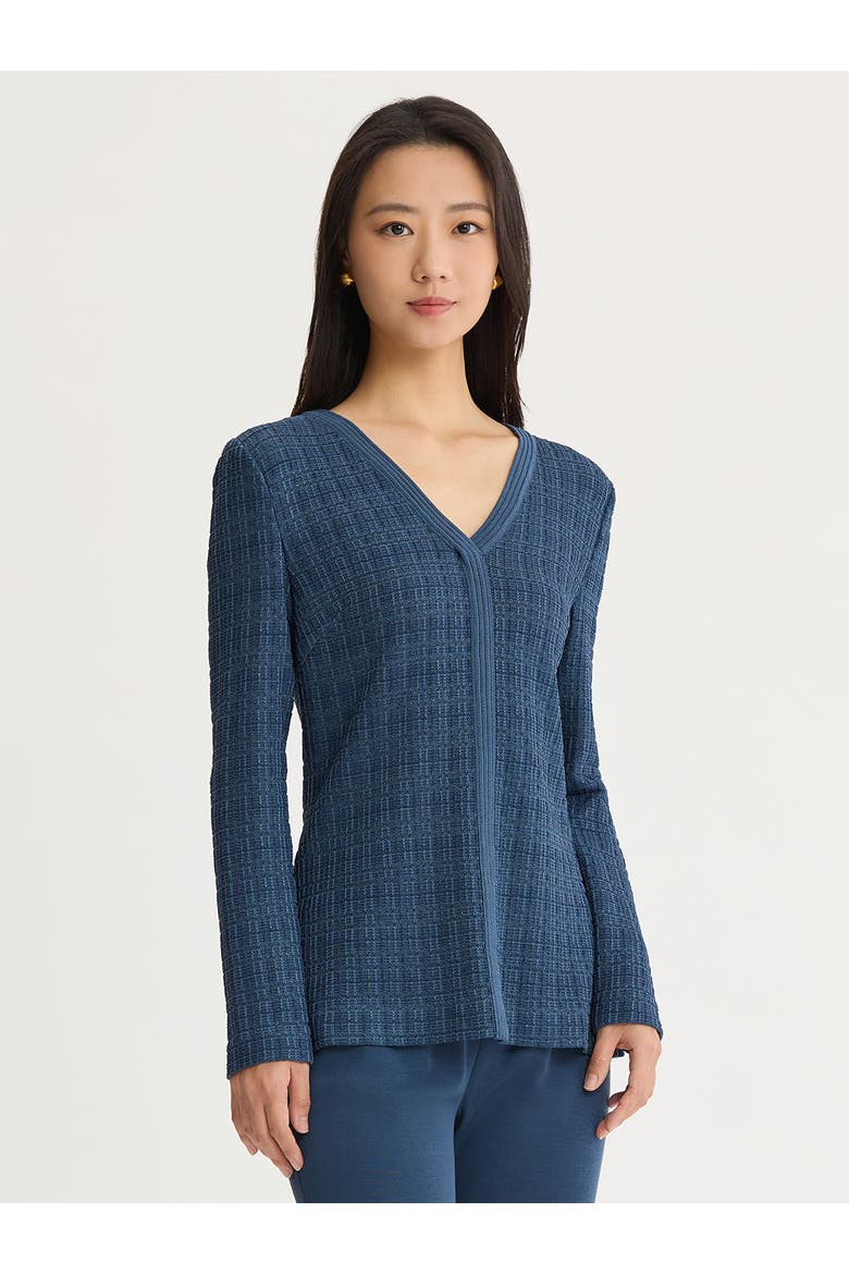 Tonal Tweed Knit Tunic, Alternate, color, Stardust