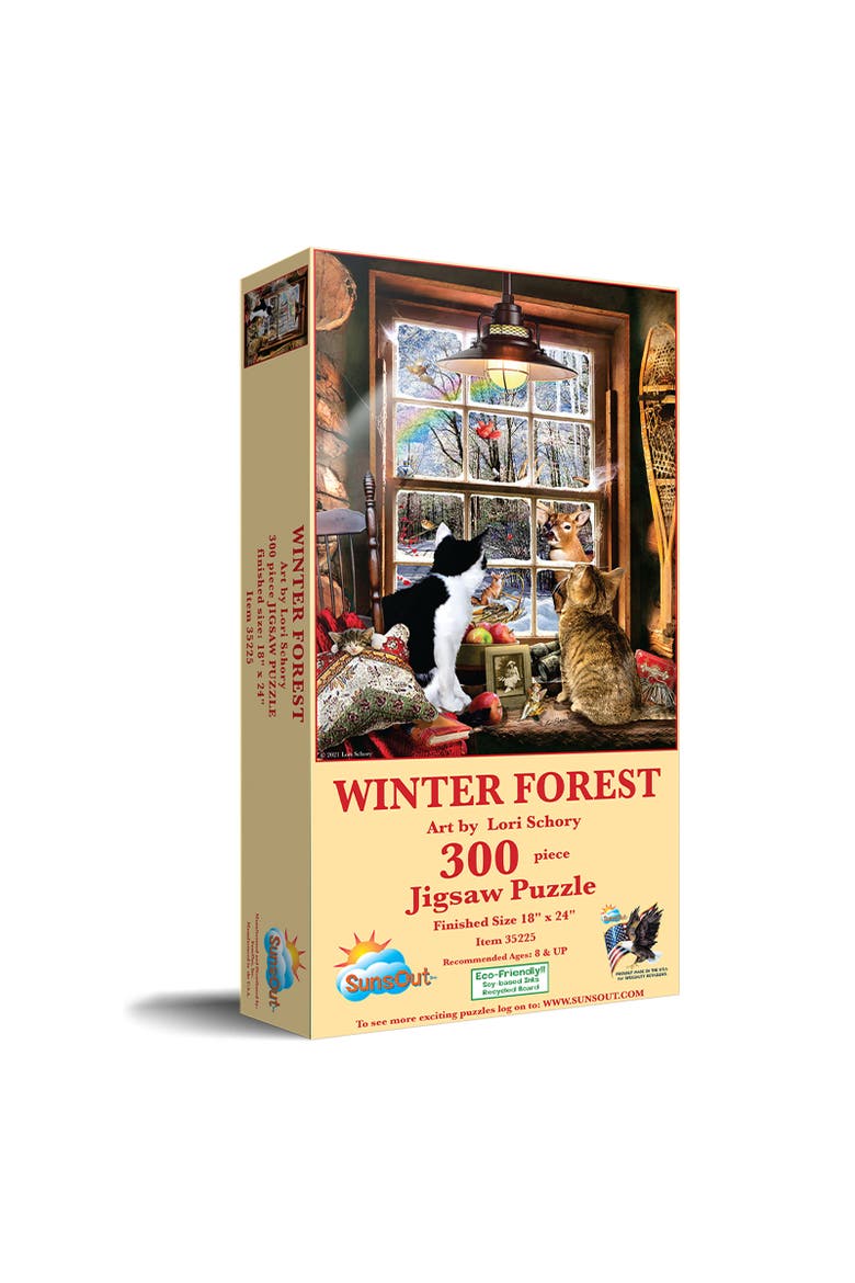 Winter Forest 300 piece Jigsaw Puzzle for Adults, Main, color, Multicolor