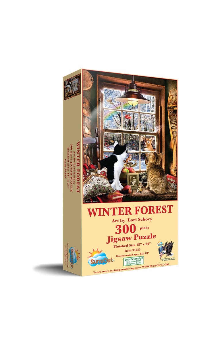 Sunsout Winter Forest 300 piece Jigsaw Puzzle for Adults, Main, color, Multicolor
