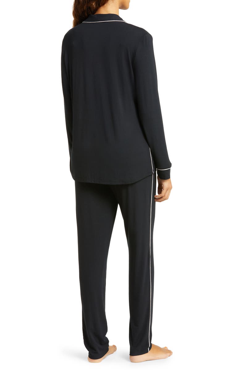 Eberjey Gisele Slim Jersey Knit Pajamas, Alternate, color, 