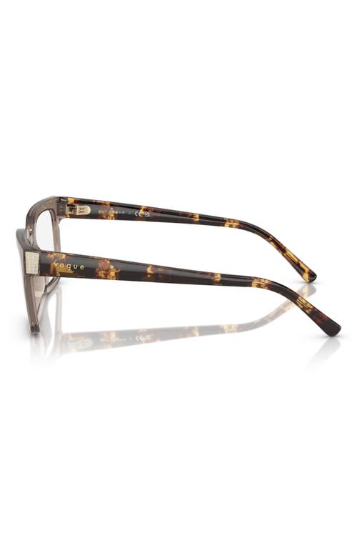 Vogue 52mm Pillow Optical Glasses In Transparent
