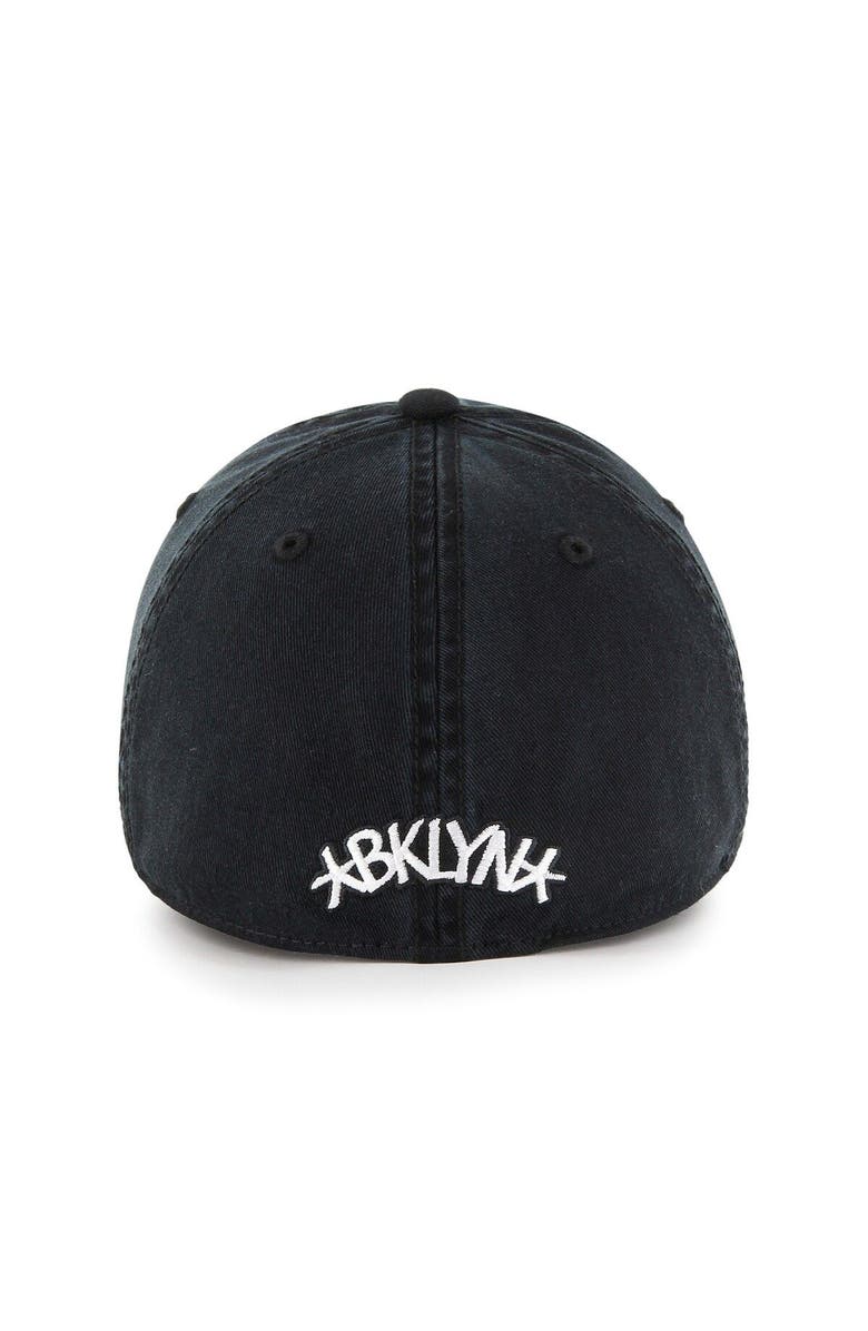 '47 Men's '47 Black Brooklyn Nets  Classic Franchise Fitted Hat, Alternate, color, Black