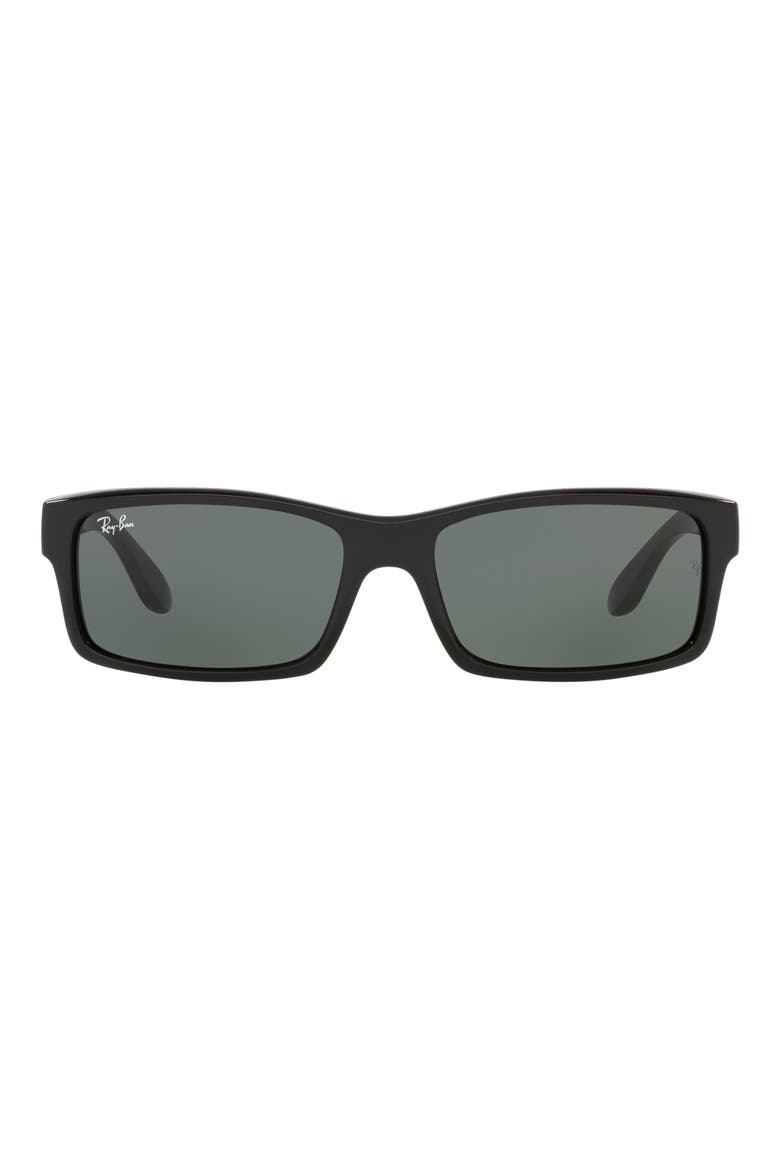 59mm Square Sunglasses, Main, color, BLACK