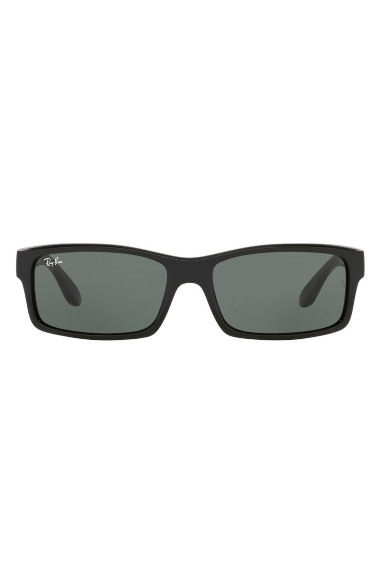Ray-Ban 59mm Square Sunglasses, Main, color, Black
