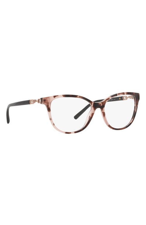 Emporio Armani 53mm Pillow Optical Glasses In Brown