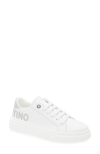 Valentino By Mario Valentino Alice Low Top Sneaker In White