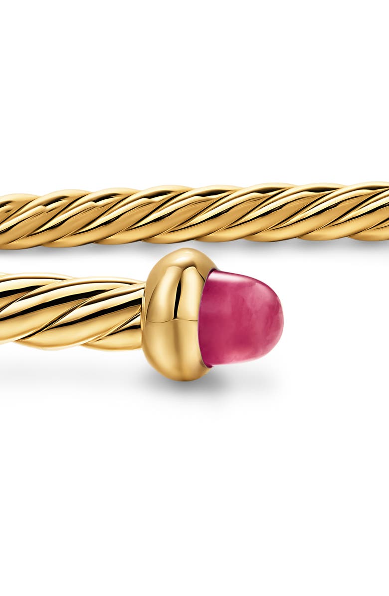 David Yurman Micro Cable Flex Bracelet, Alternate, color, Gold