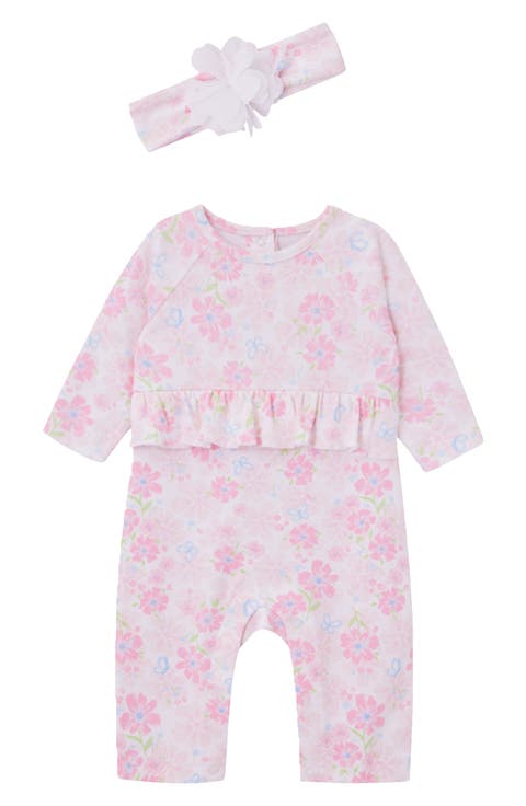 Dream Ruffle Cotton Romper & Headband Set