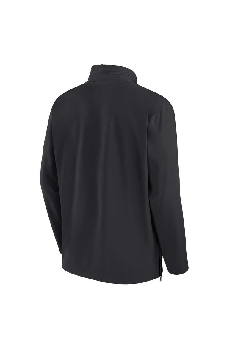 Men's Nike Black Oregon State Beavers 2024 Sideline Coach Quarter-Zip Hoodie Jacket, Alternate, color, Black