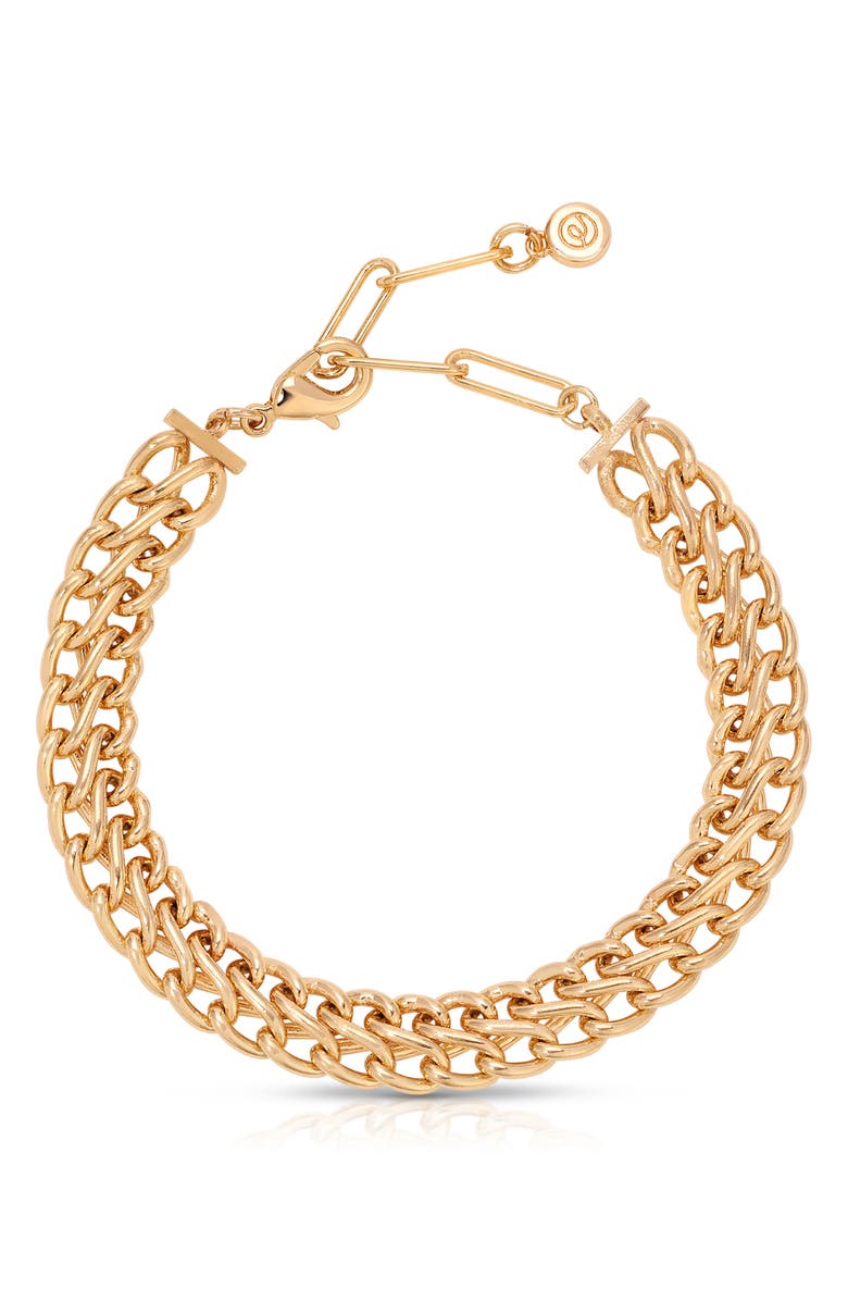 Ettika Set of 2 Emerald City Chain Bracelets, Alternate, color,