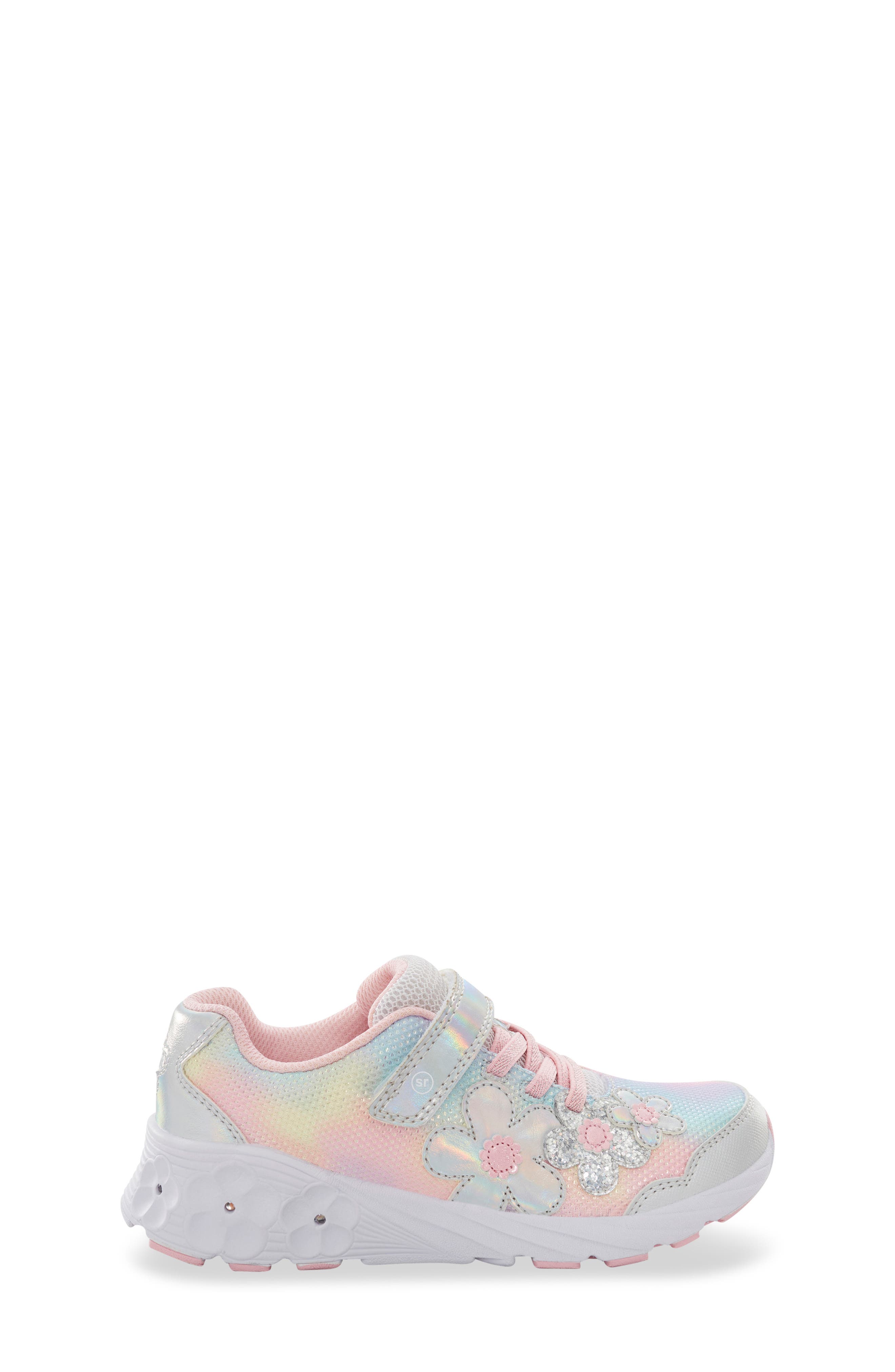 Stride Rite Kids
 Lighted Glimmer 2.0 Sneaker, Alternate, color, Rainbow
