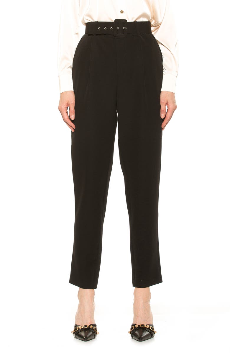 Alexia Admor Zayna Belted Cigarette Pants, Main, color, 