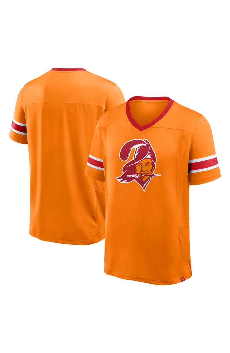 FANATICS Men's Fanatics Orange Tampa Bay Buccaneers Hometown Premium Hashmark V-Neck T-Shirt, Main, color, Orange