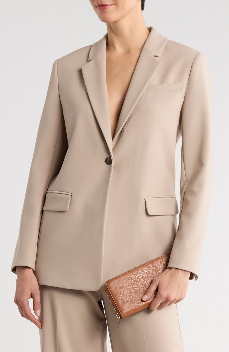 Kate Spade New York pebbled leather continental wallet, Alternate, color, Warm Gingerbread