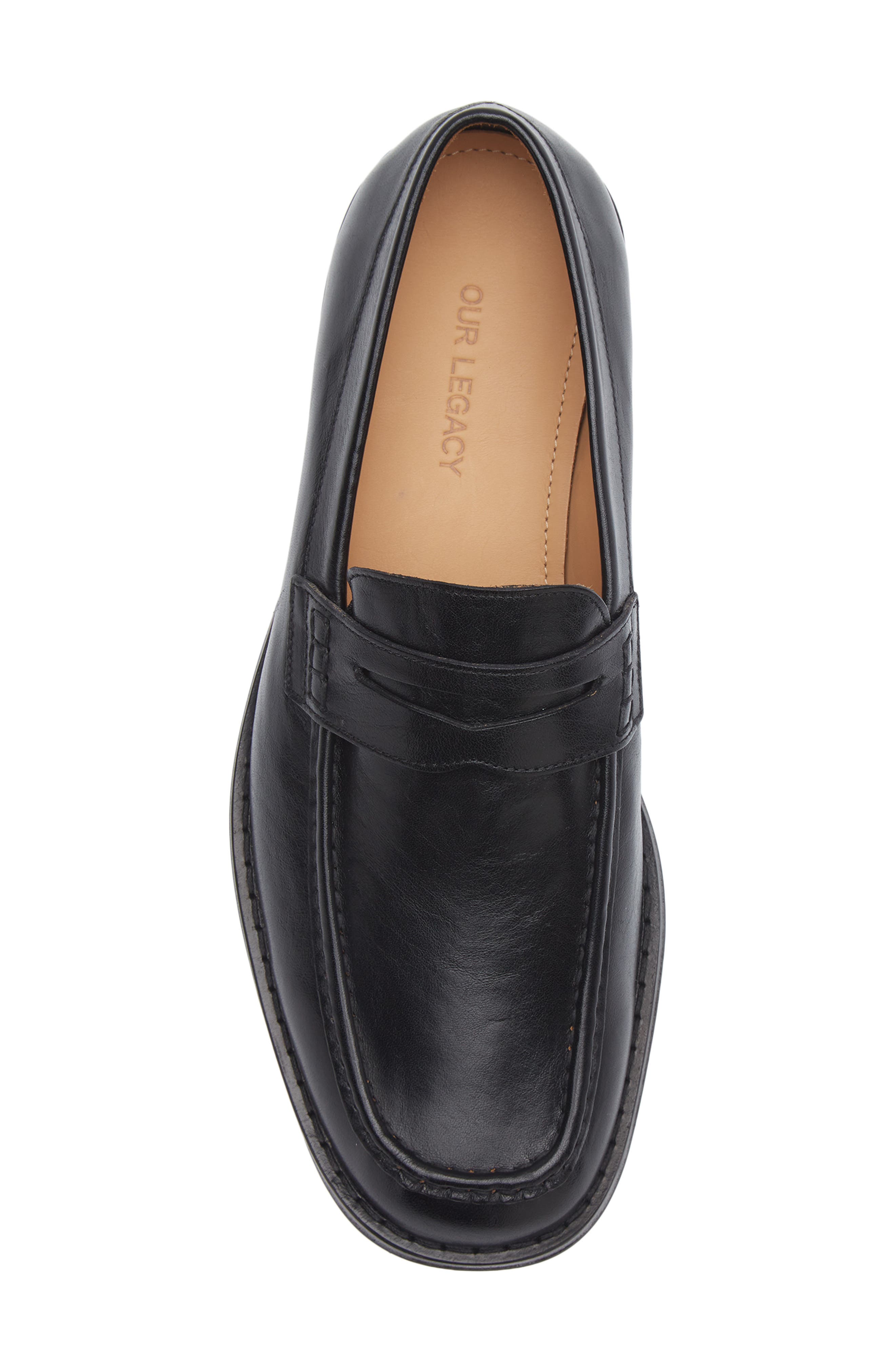 OUR LEGACY Lightweight Loafer, Alternate, color, True Dyed Black Leather