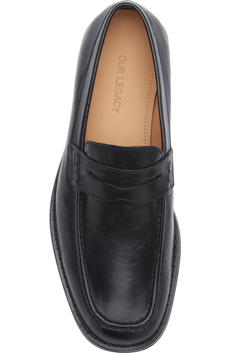 OUR LEGACY Lightweight Loafer, Alternate, color, True Dyed Black Leather