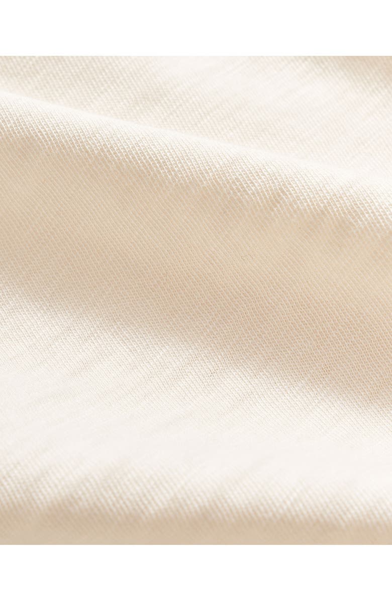 Billy Reid Long Sleeve Organic Pima Cotton Henley, Alternate, color, Tinted White