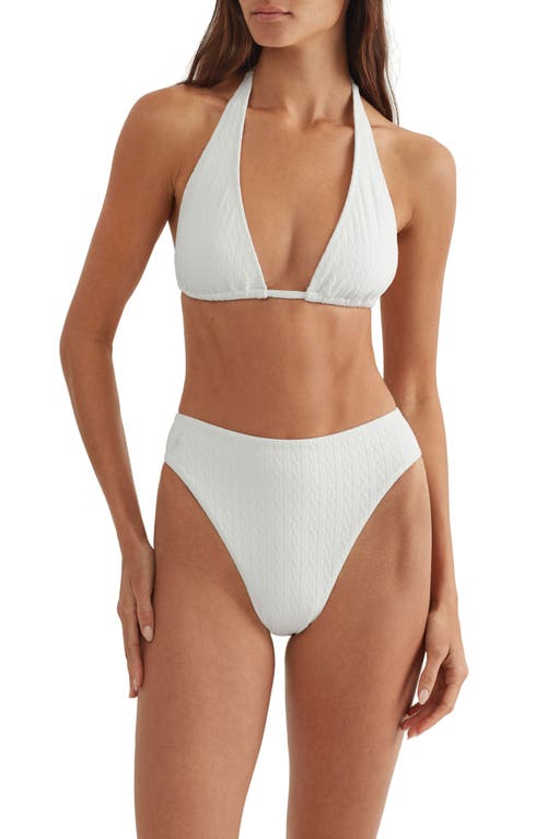 Shop Polo Ralph Lauren Tall Triangle Bikini Top In White
