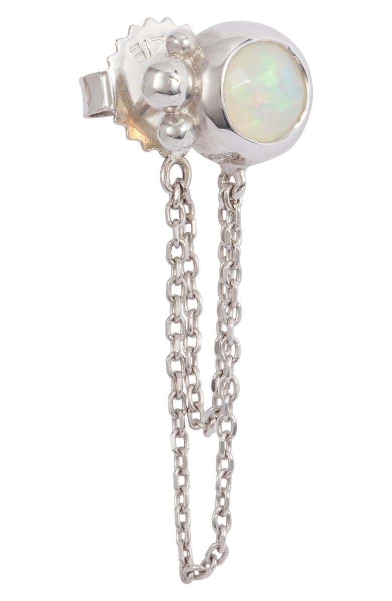 Anzie Bonheur Bubbling Brook Chain Detail Stud Earrings, Alternate, color, 