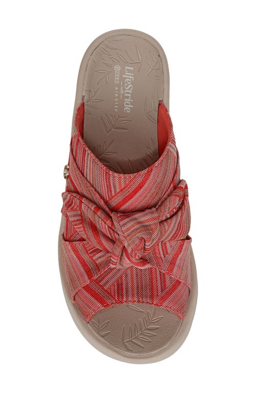 Bzees Smile Wedge Slide Sandal In Coral