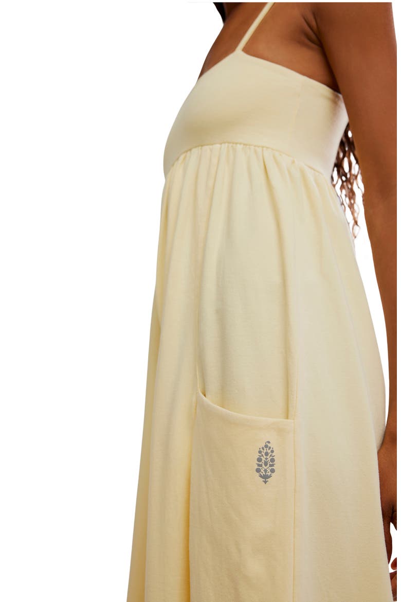FP Movement Hot Shot Strappy Stretch Cotton Jumpsuit, Alternate, color, SUNLIT YELLOW