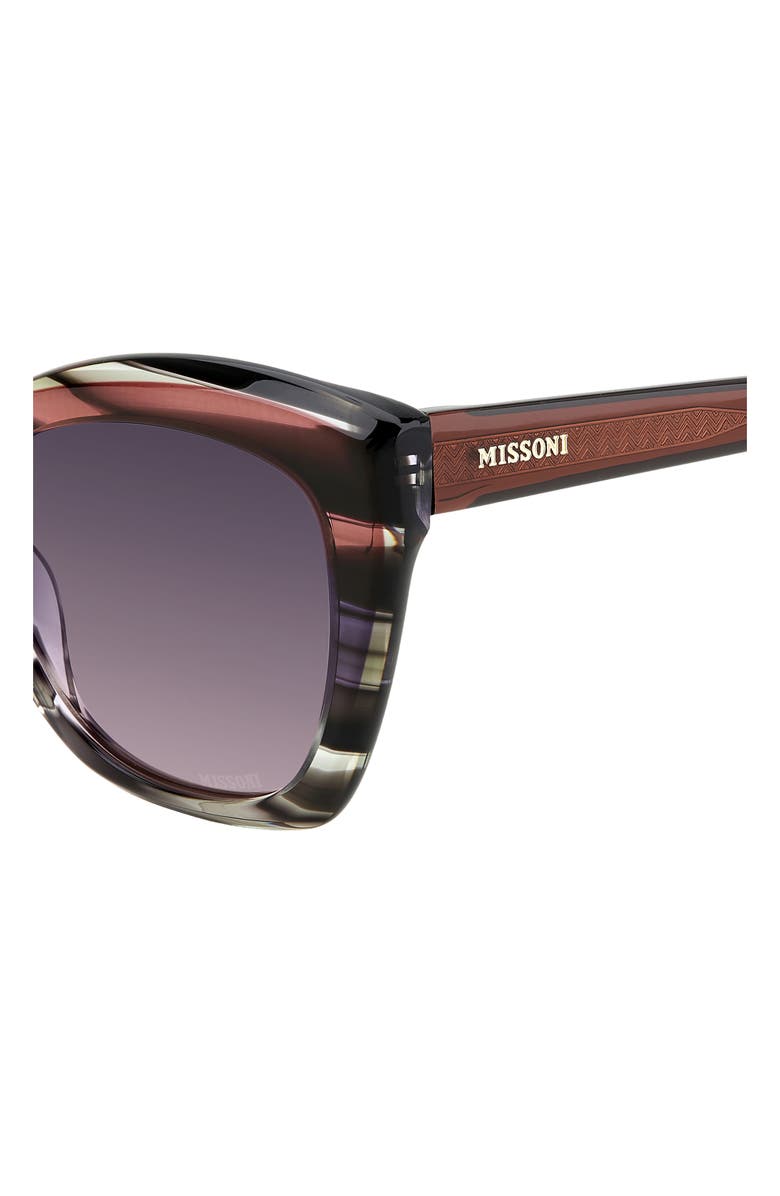Missoni 54mm Cat Eye Sunglasses, Alternate, color, Violet Brown/ Mauve Pink
