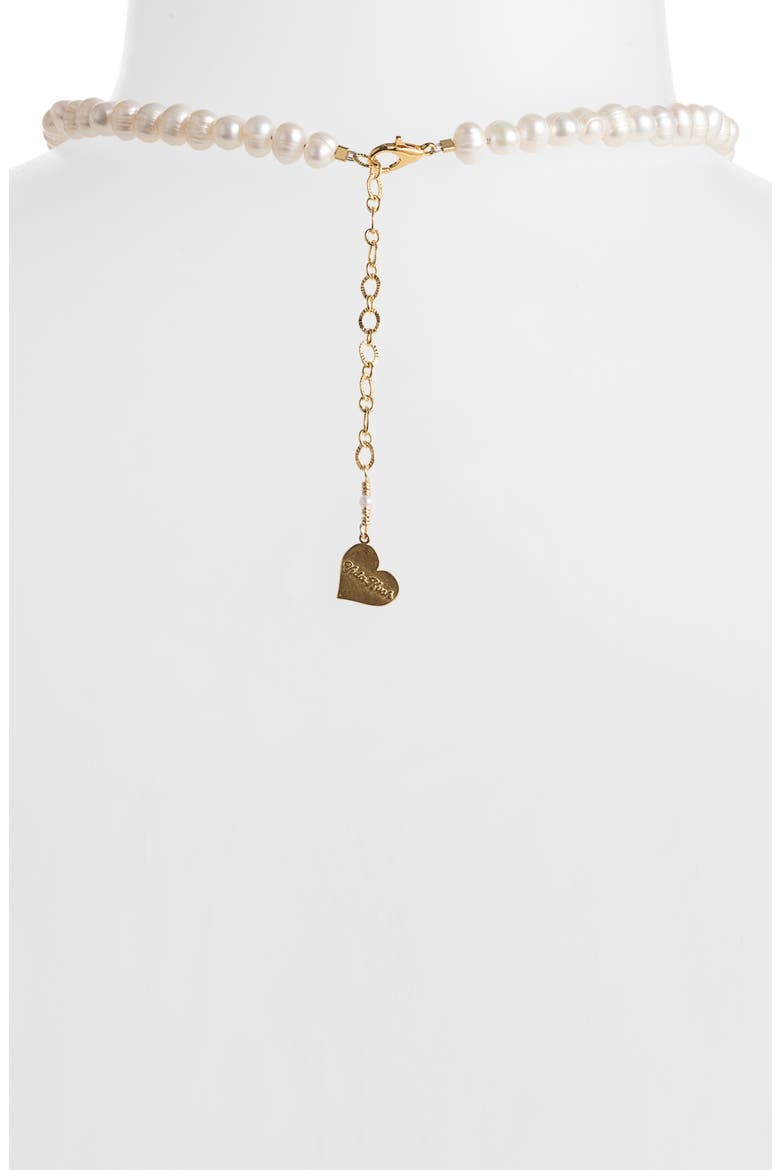 La Virgen Freshwater Pearl Necklace, Alternate, color, PEARL/ GOLD