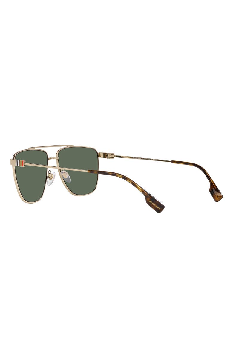 Burberry Blaine 61mm Pilot Sunglasses, Alternate, color, Lite Gold