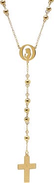 HMY JEWELRY Serenity Rosary Drop Necklace