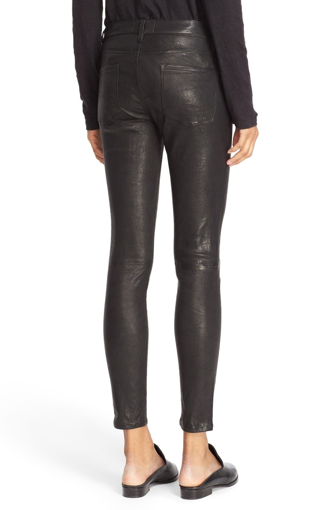 'Le Skinny' Lambskin Leather Pants - image 2