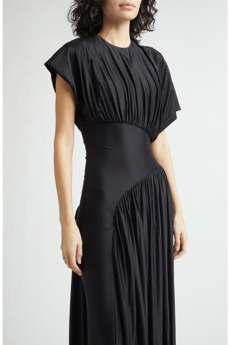 Asymmetric Waist Panel Dress, Alternate, color, BLACK