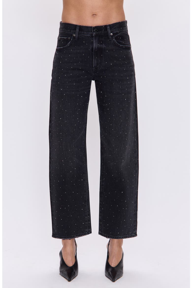 Lexi Diamante Jeans, Main, color, SILVER SCREEN